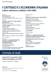 Giornata di studi cattolici economia